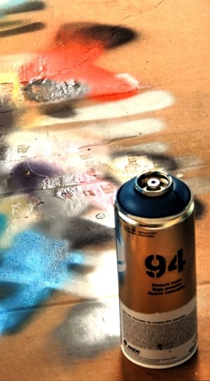 blue and gray spray paint can thumbnail