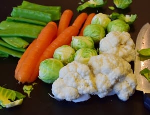 Vegetables, Carrots, Cauliflower, Raw, vegetable, food and drink thumbnail