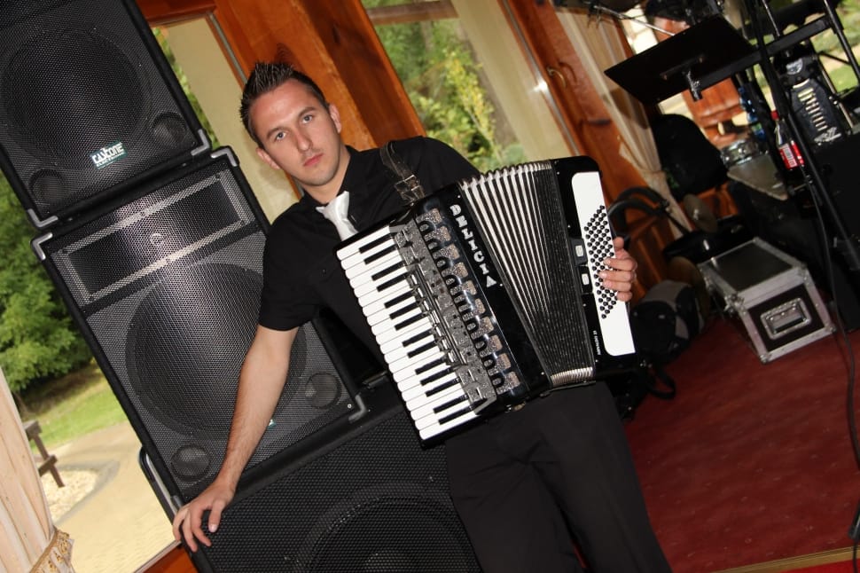 black and white accordion preview