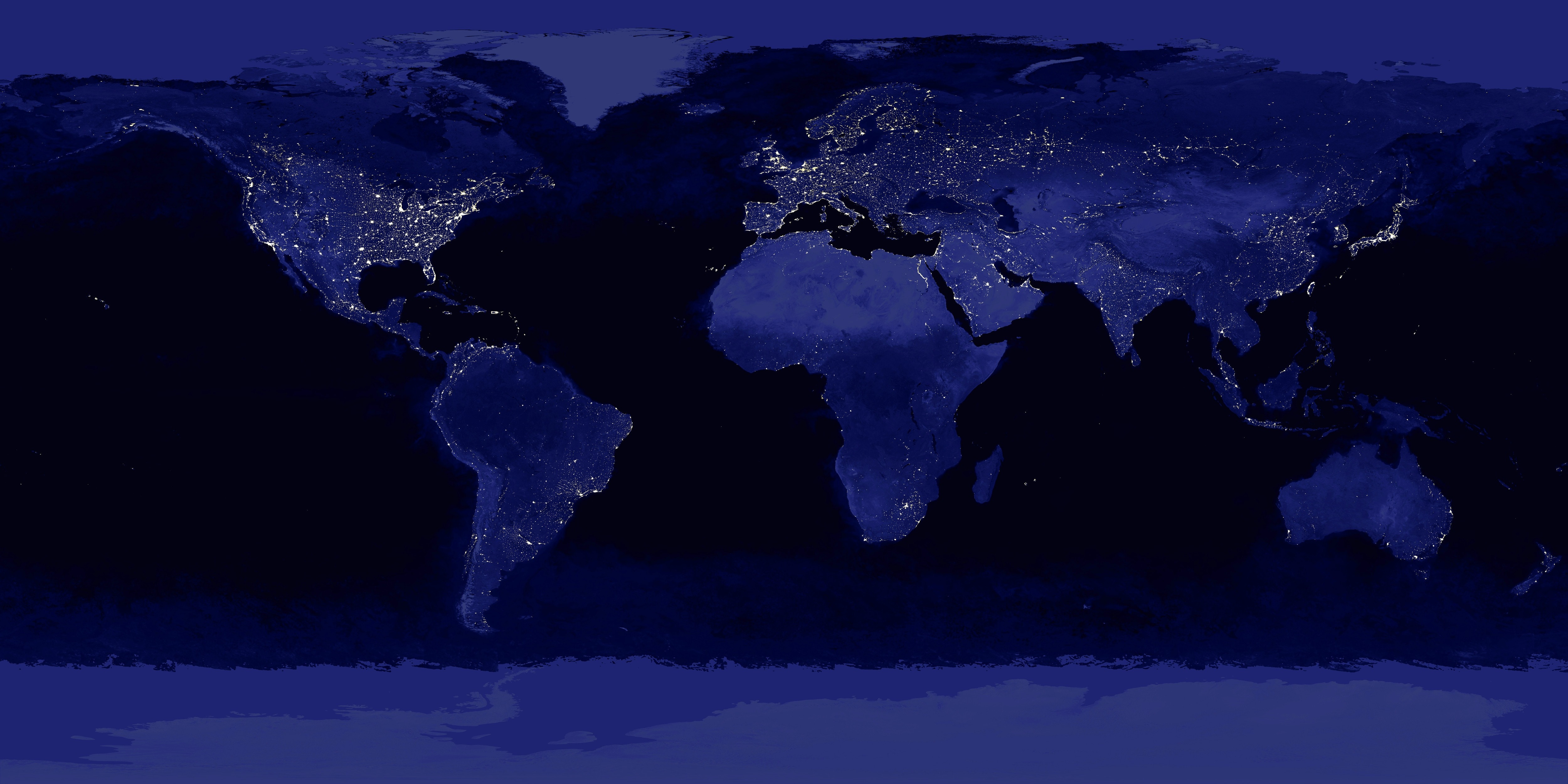 black and blue navigation map