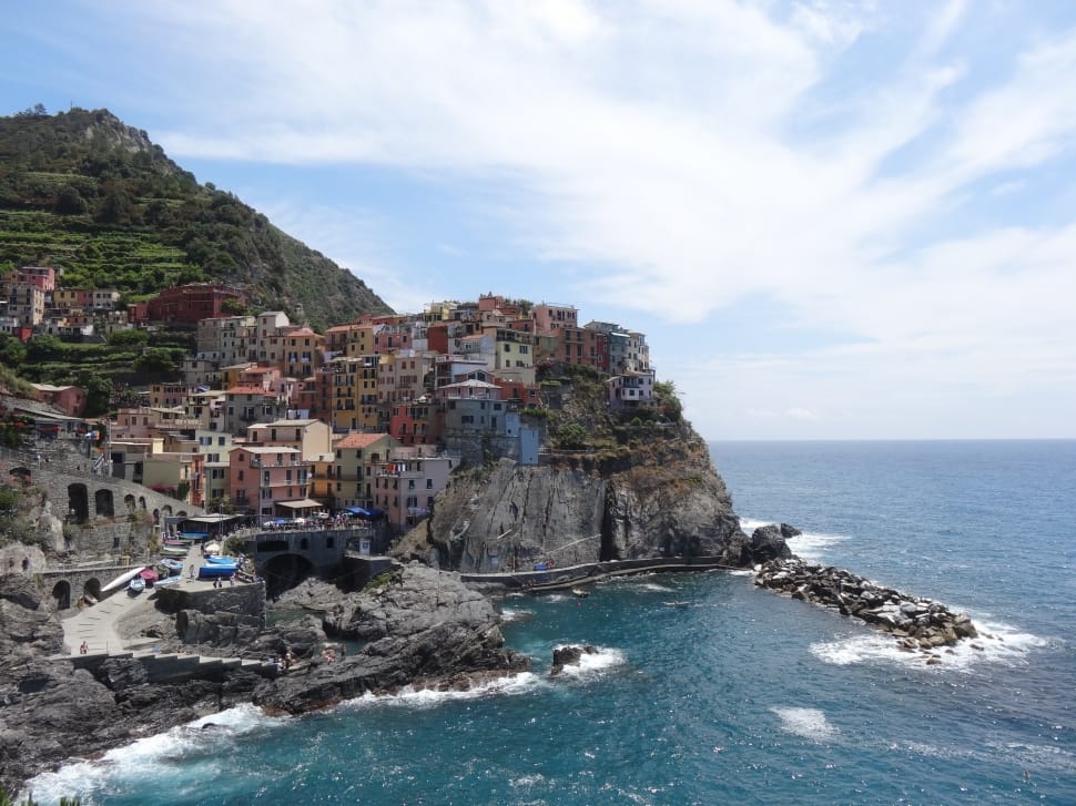 Liguria, Cinque Terre, Manarola, Italy, sea, rock - object preview