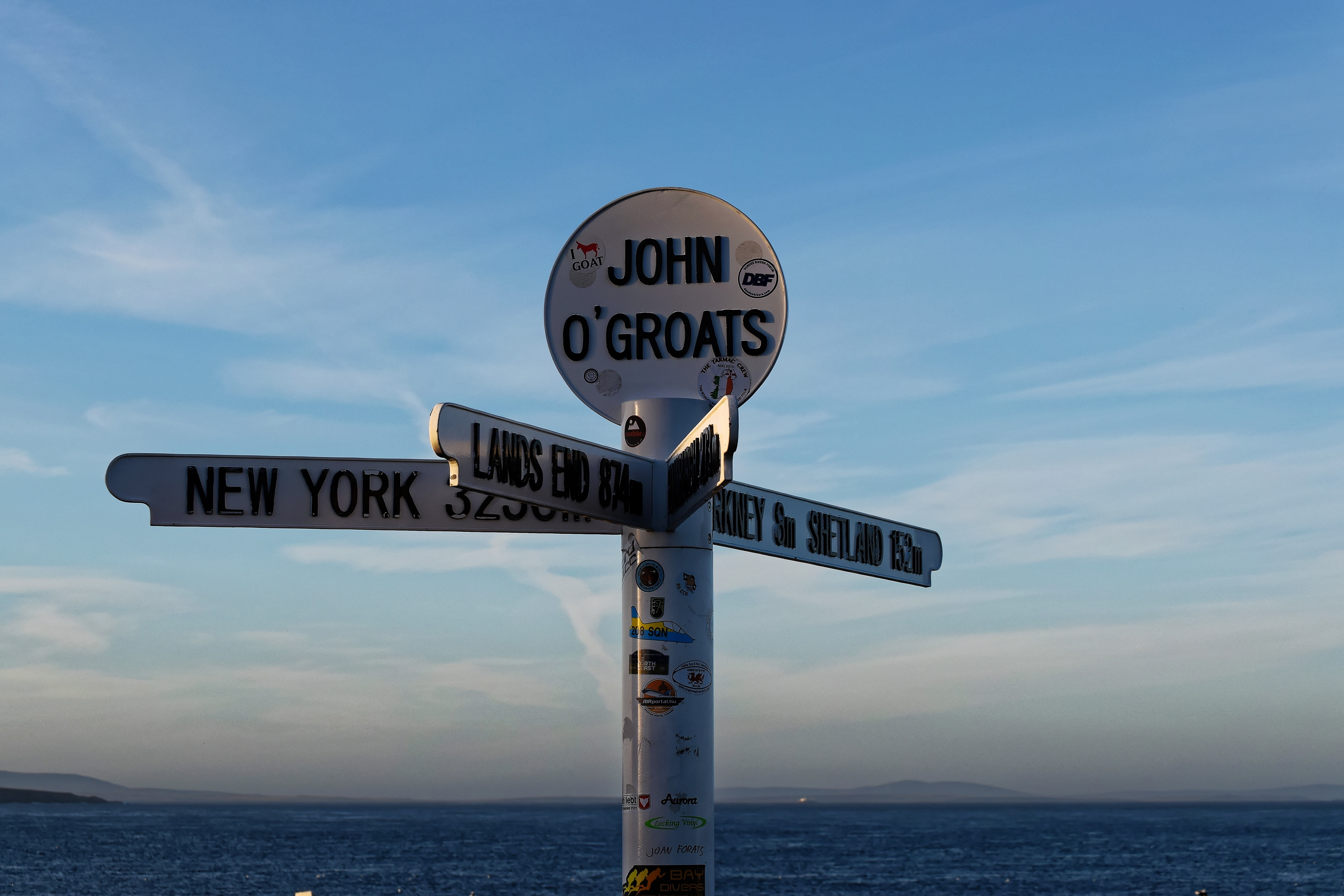John o'Groats road post