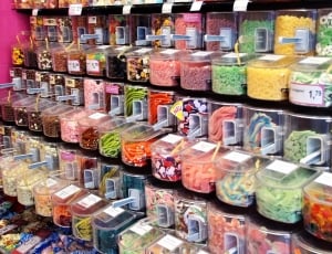 Candy, Sugar Confectionery, Sweet, retail, large group of objects thumbnail
