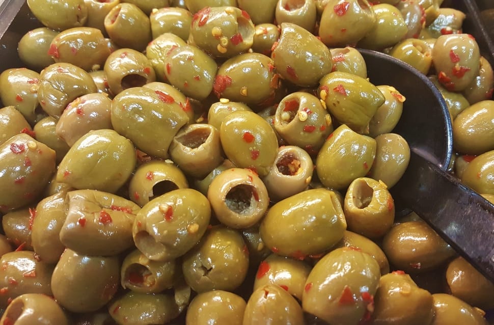 Green Olives, Olives, Pitted Olives, food and drink, food preview