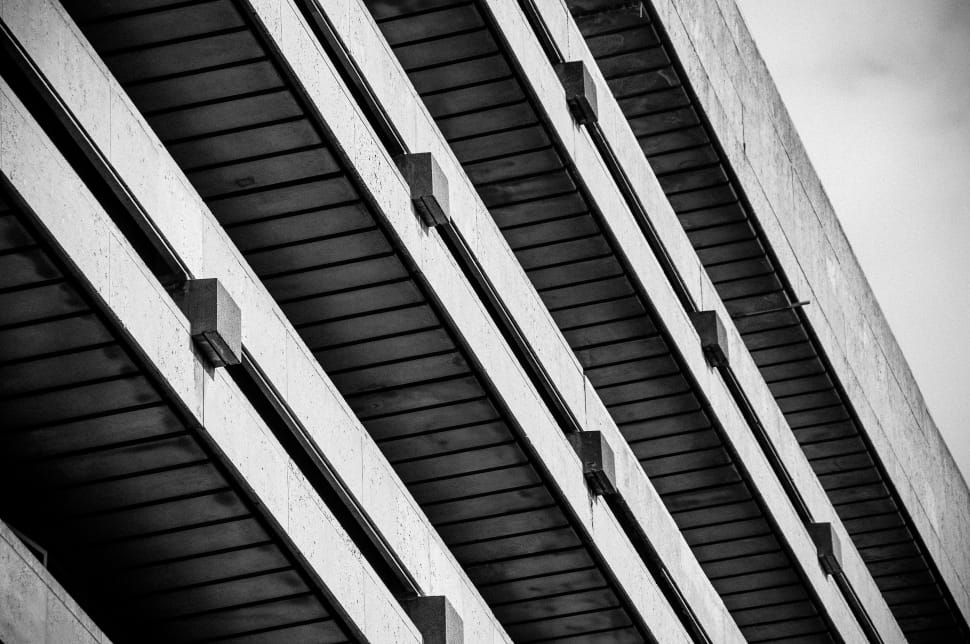 gray concrete 3 storey building preview