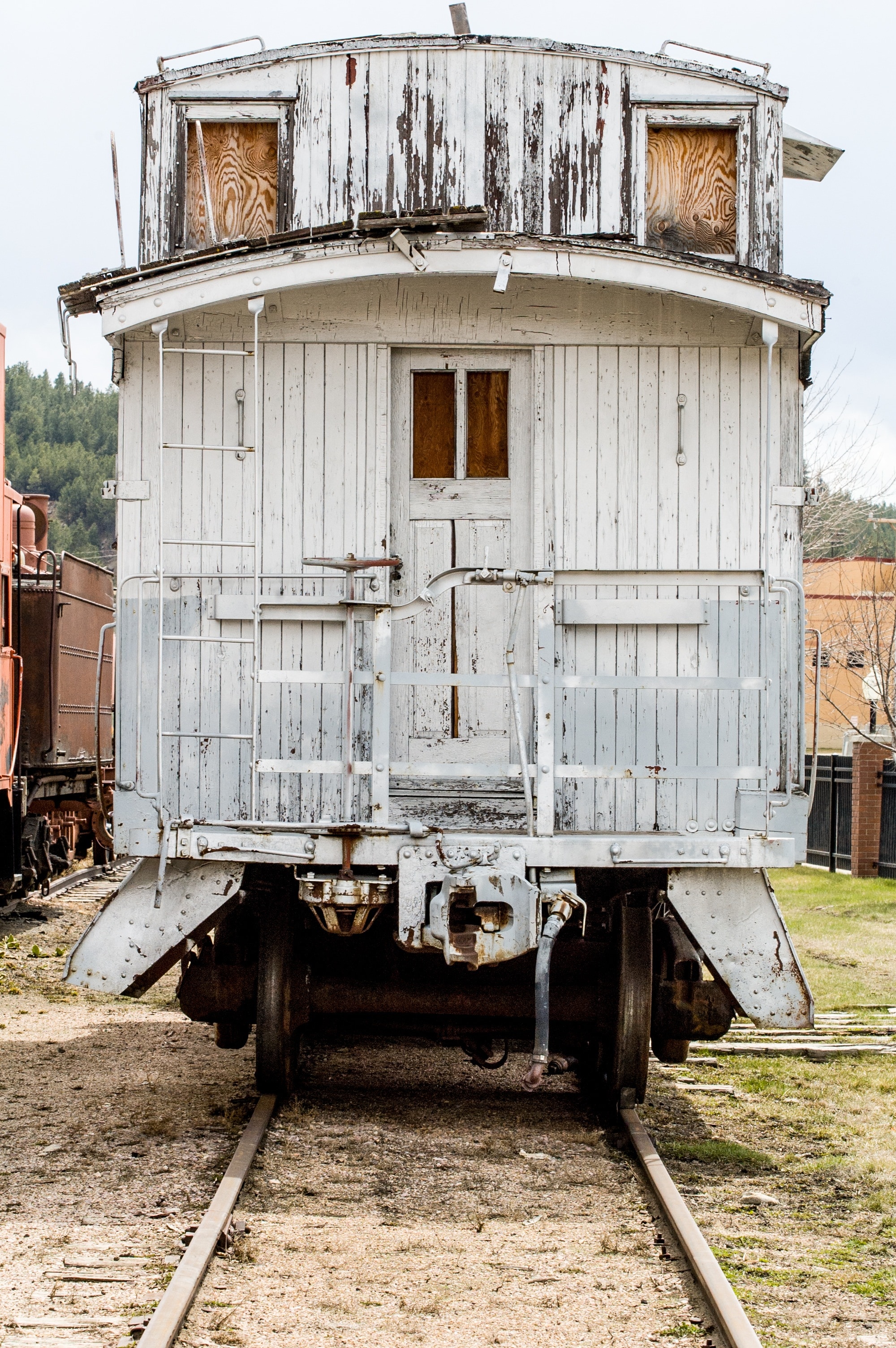 Cars, Wooden, Caboose, Train, Antique, transportation, no people