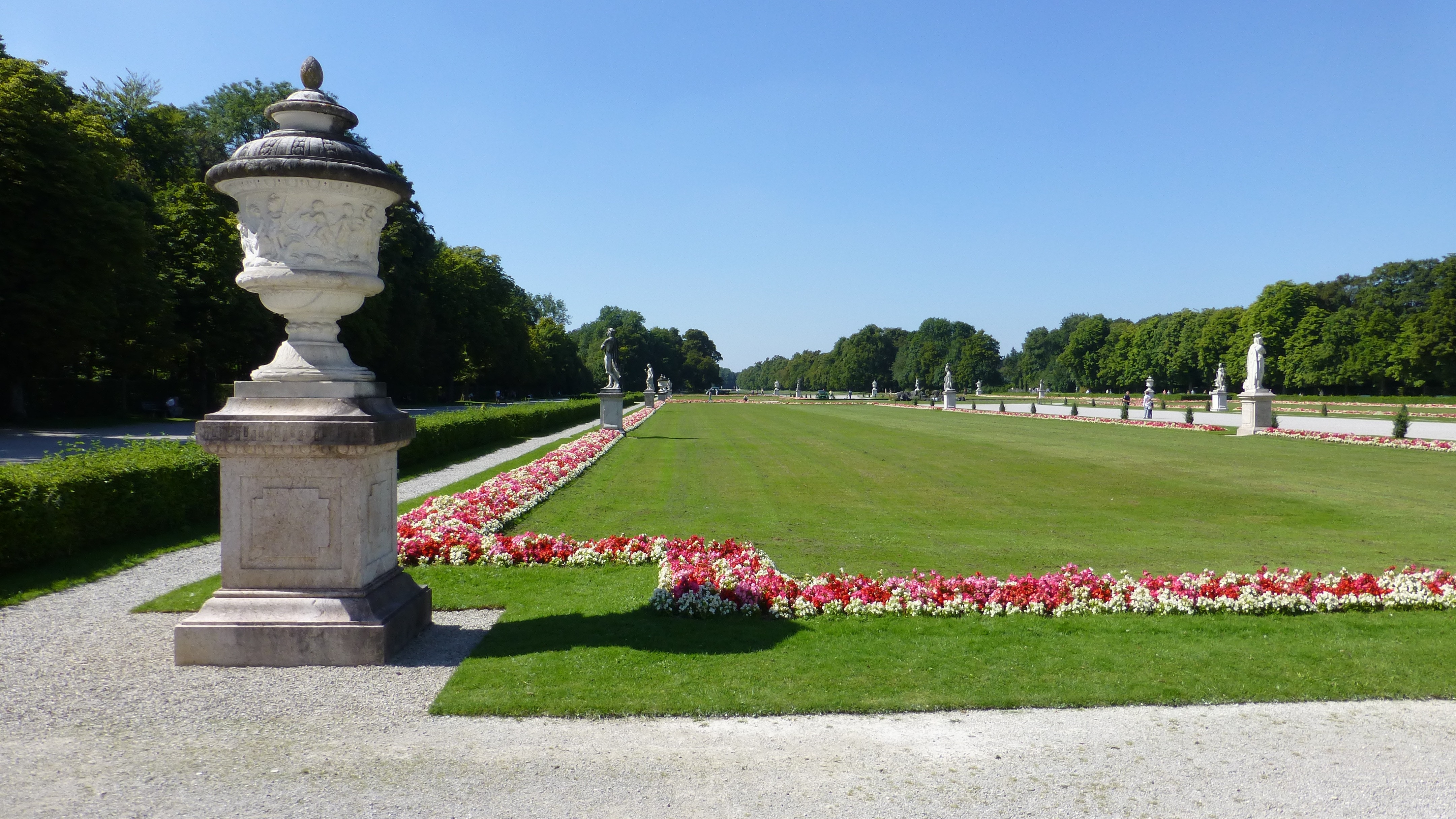 Castle Nymphenburg, Munich, Bavaria, outdoors, grass
