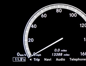 black and white analog speedometer thumbnail