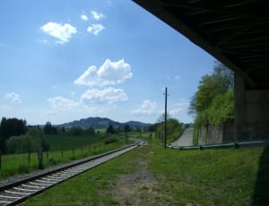 Railroad Track, Schienenh, Breakpoint, transportation, railroad track thumbnail