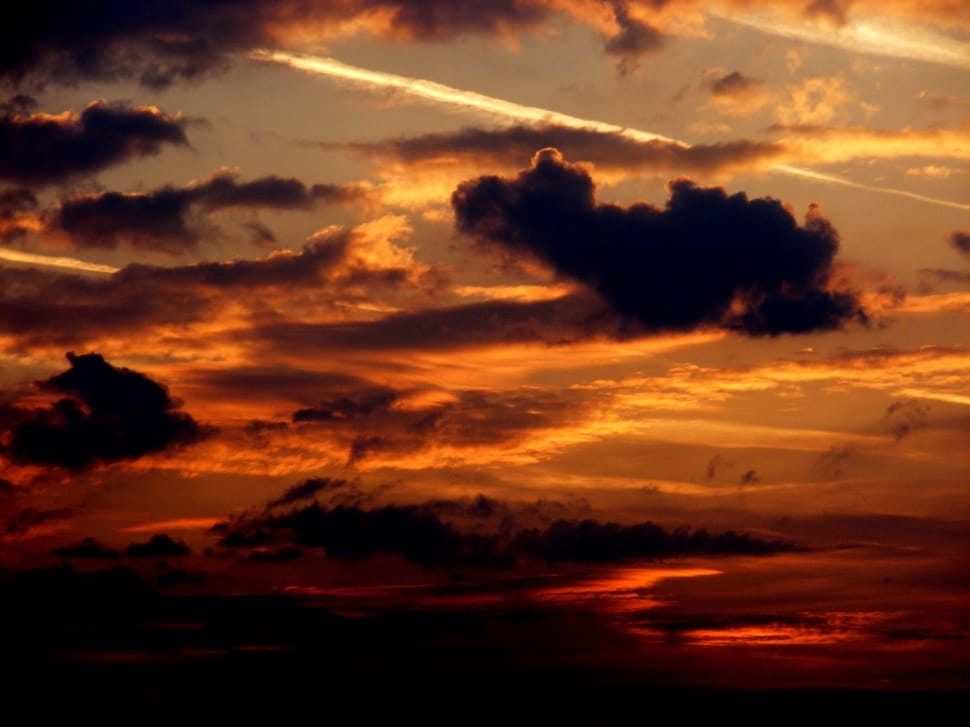 clouds during sunset preview