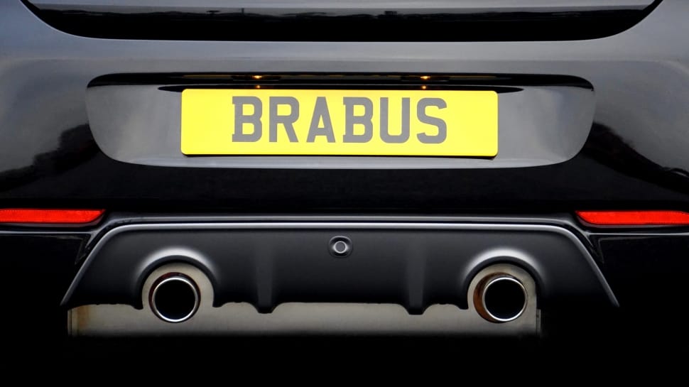 black brabus plate car preview