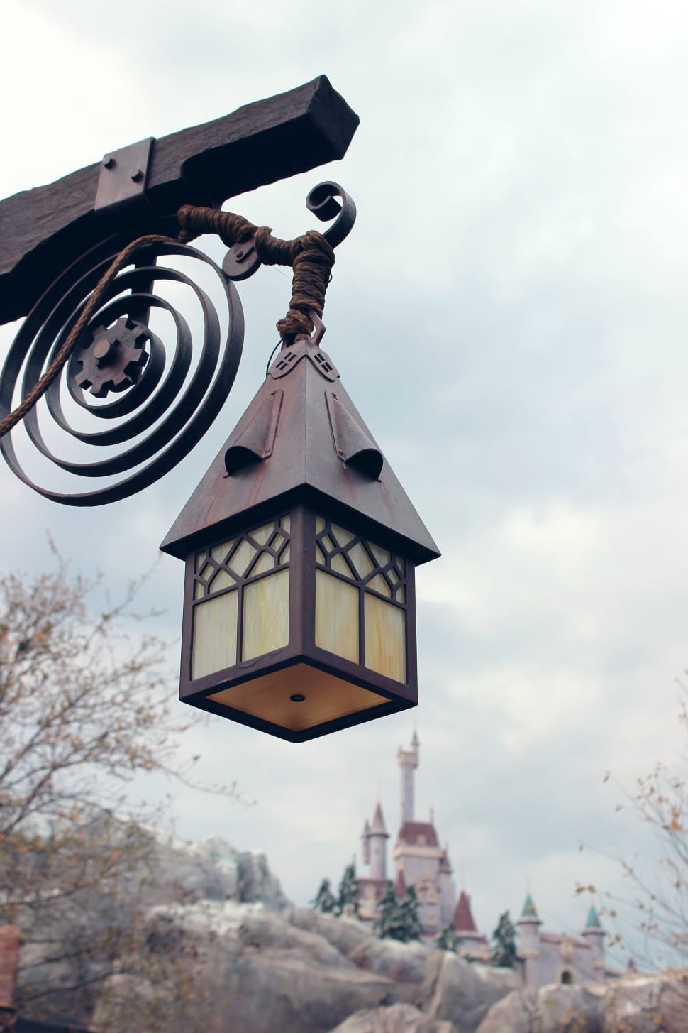 brown and black pendant lantern preview