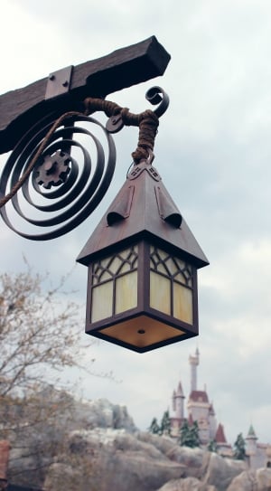 brown and black pendant lantern thumbnail