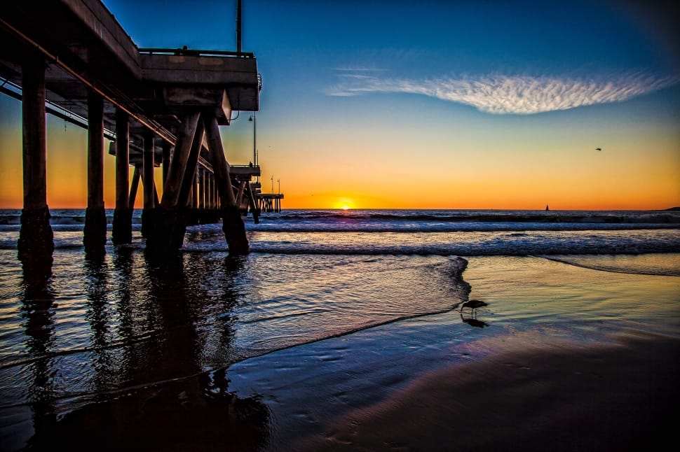 clouds, sky, sunset, ocean, sunset, reflection preview