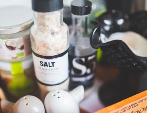 focus photography of condiments on table thumbnail