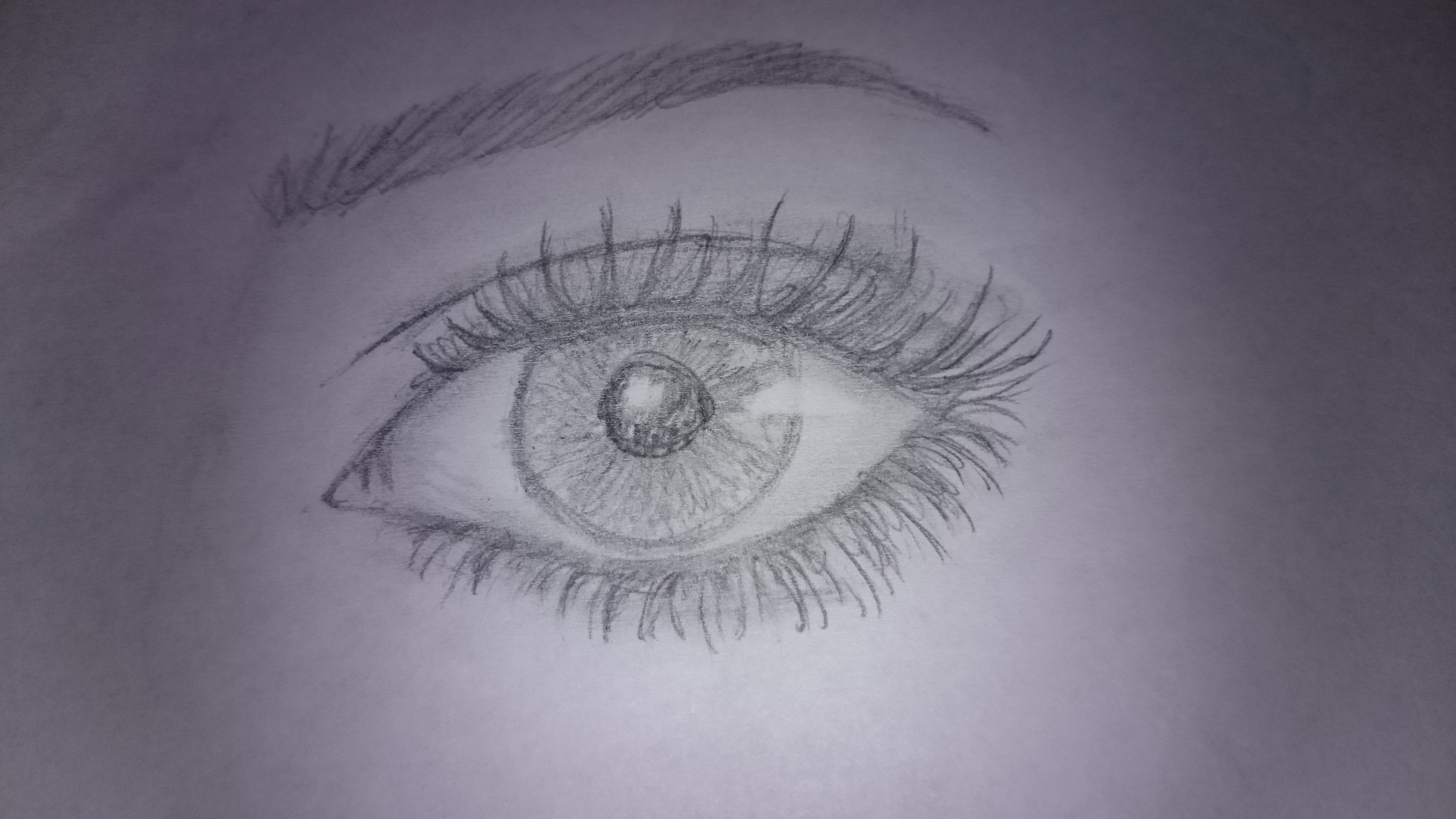 left eye sketch