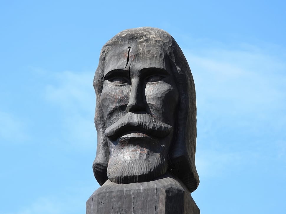 man face statue preview
