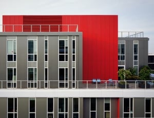 gray and red building paint thumbnail