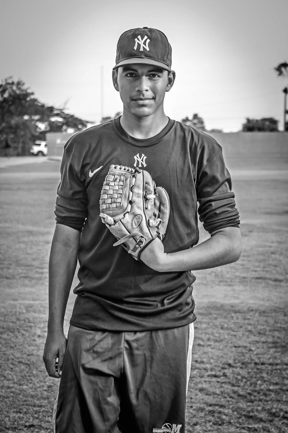 grayscale of baseball player preview