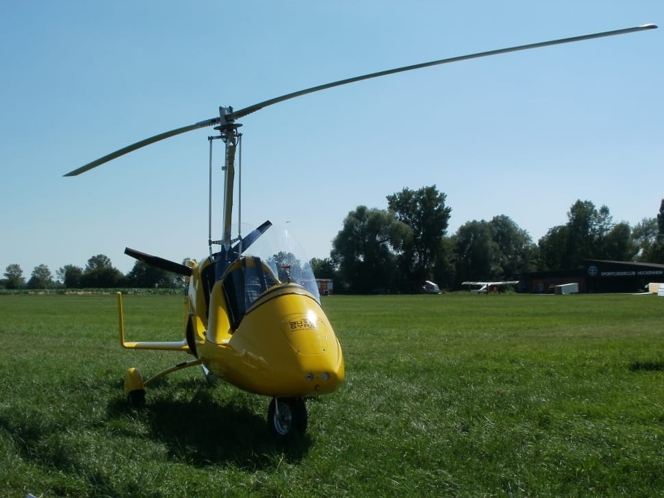Aviation, Gyrocopter, Helicopter, field, agriculture preview