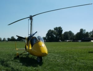Aviation, Gyrocopter, Helicopter, field, agriculture thumbnail