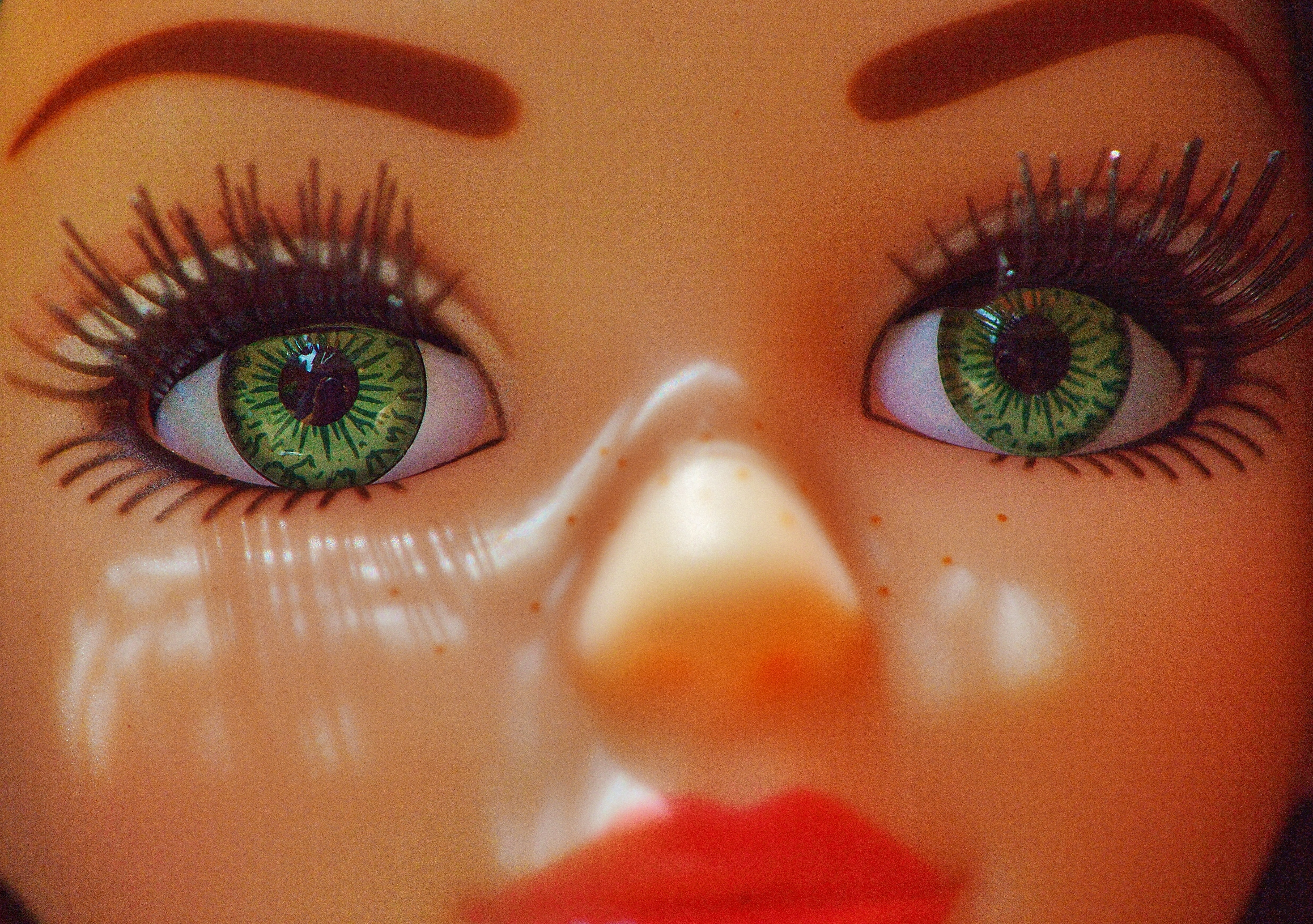 green eyes doll