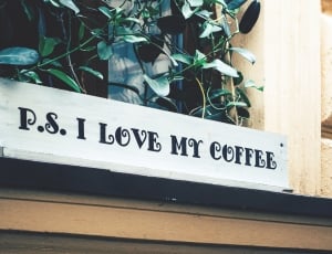 p.s. i love my coffee signage thumbnail