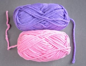 purple and pink yarns thumbnail