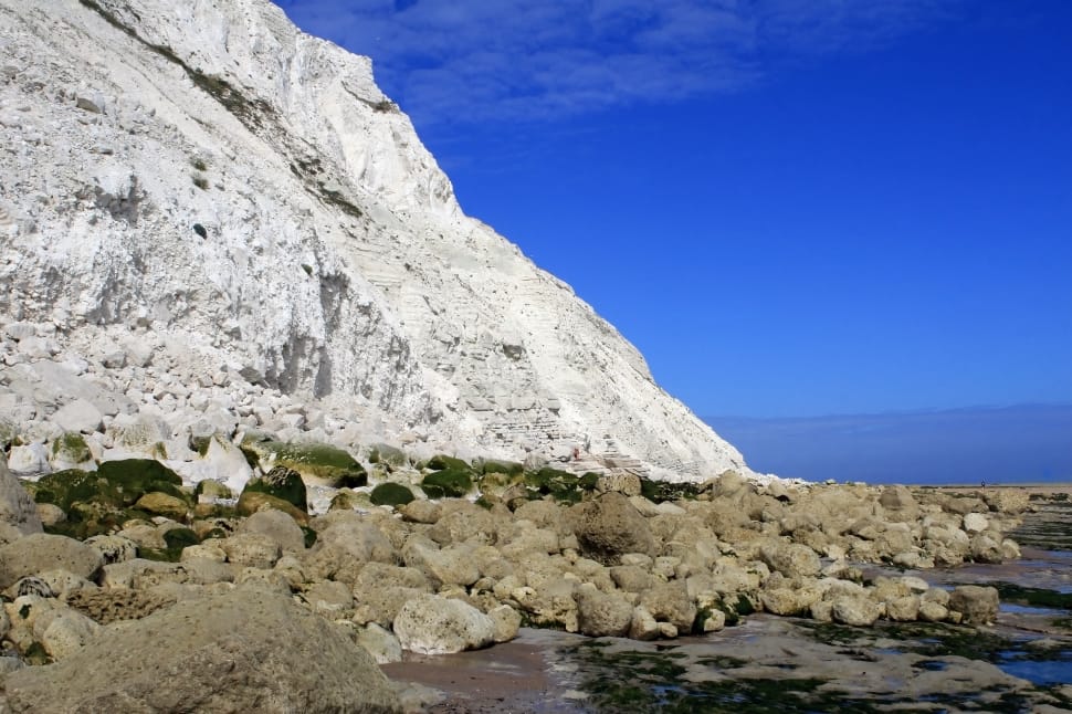 white beach stone cliff preview