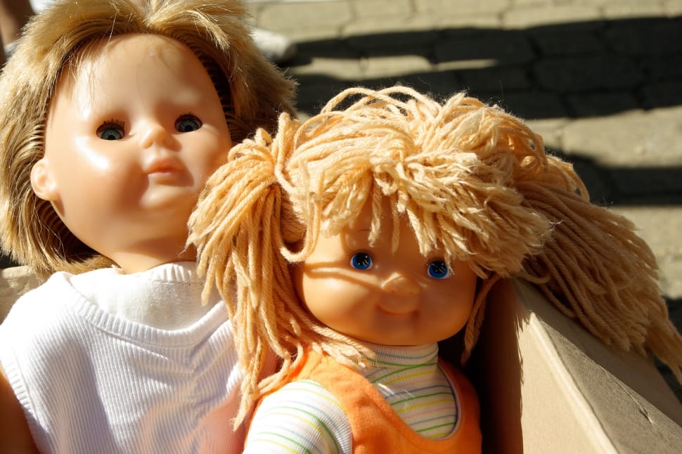 two toddler dolls in a box preview