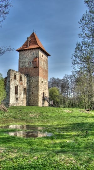 Brick, Poland, Castle, Hdr, Tower, Stone, house, abandoned thumbnail
