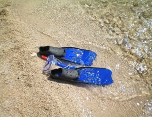 black and blue diving flipppers thumbnail