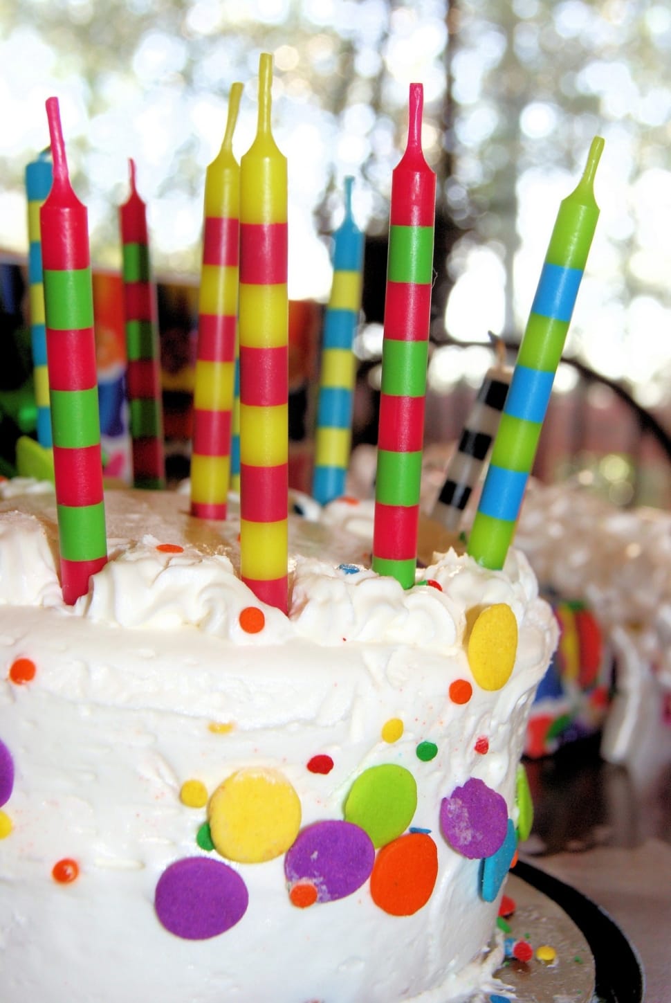 Cake With Sprinkles And Candles Free Image Peakpx