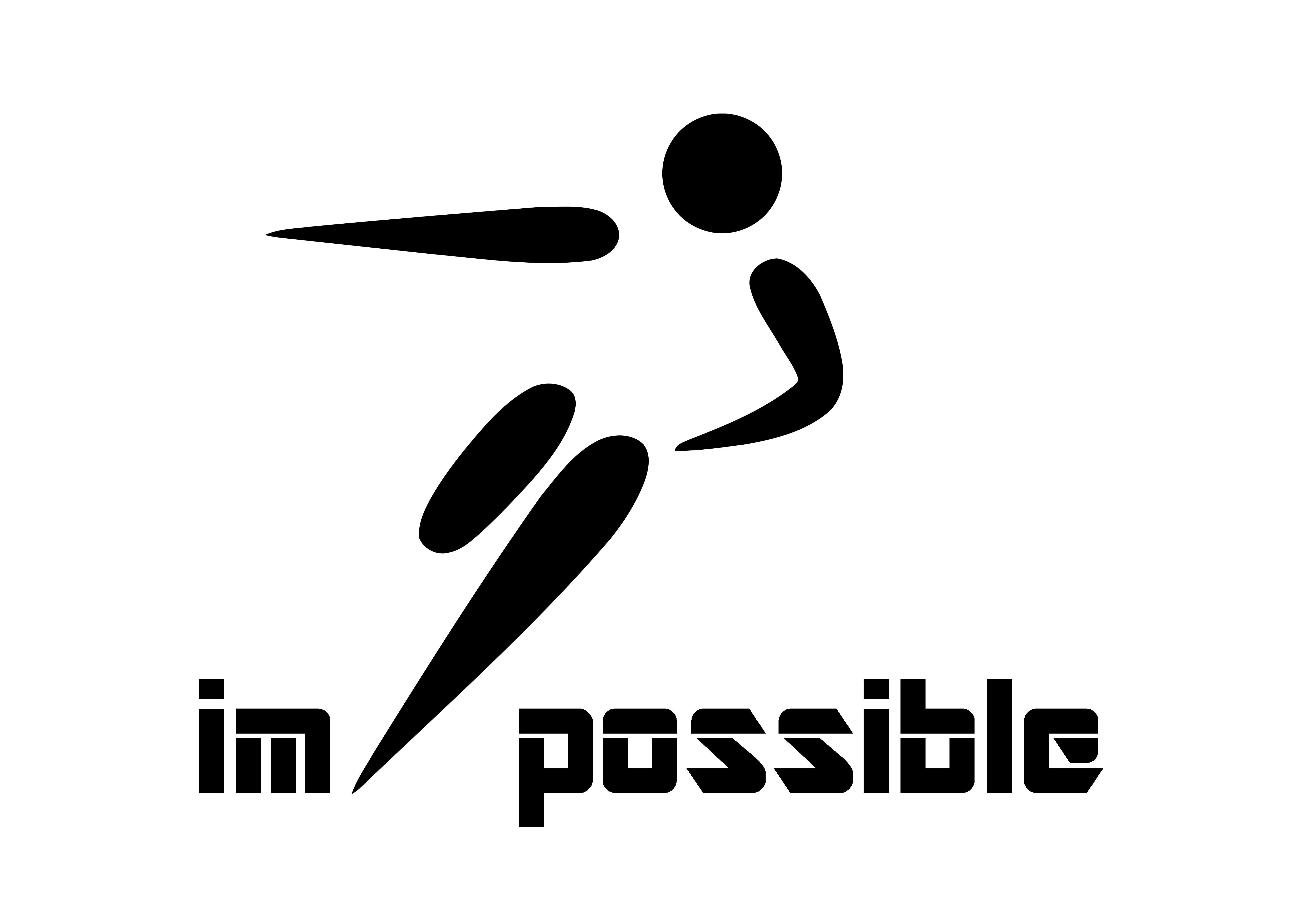 black and white impossible logo