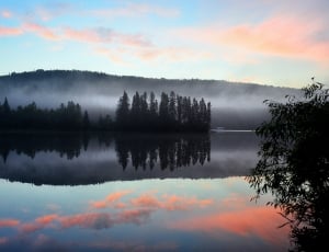 Reflections, Landscape, Lake, Mountain, reflection, cloud - sky thumbnail