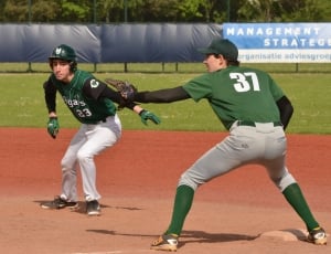 men's green and gray baseball jersey thumbnail