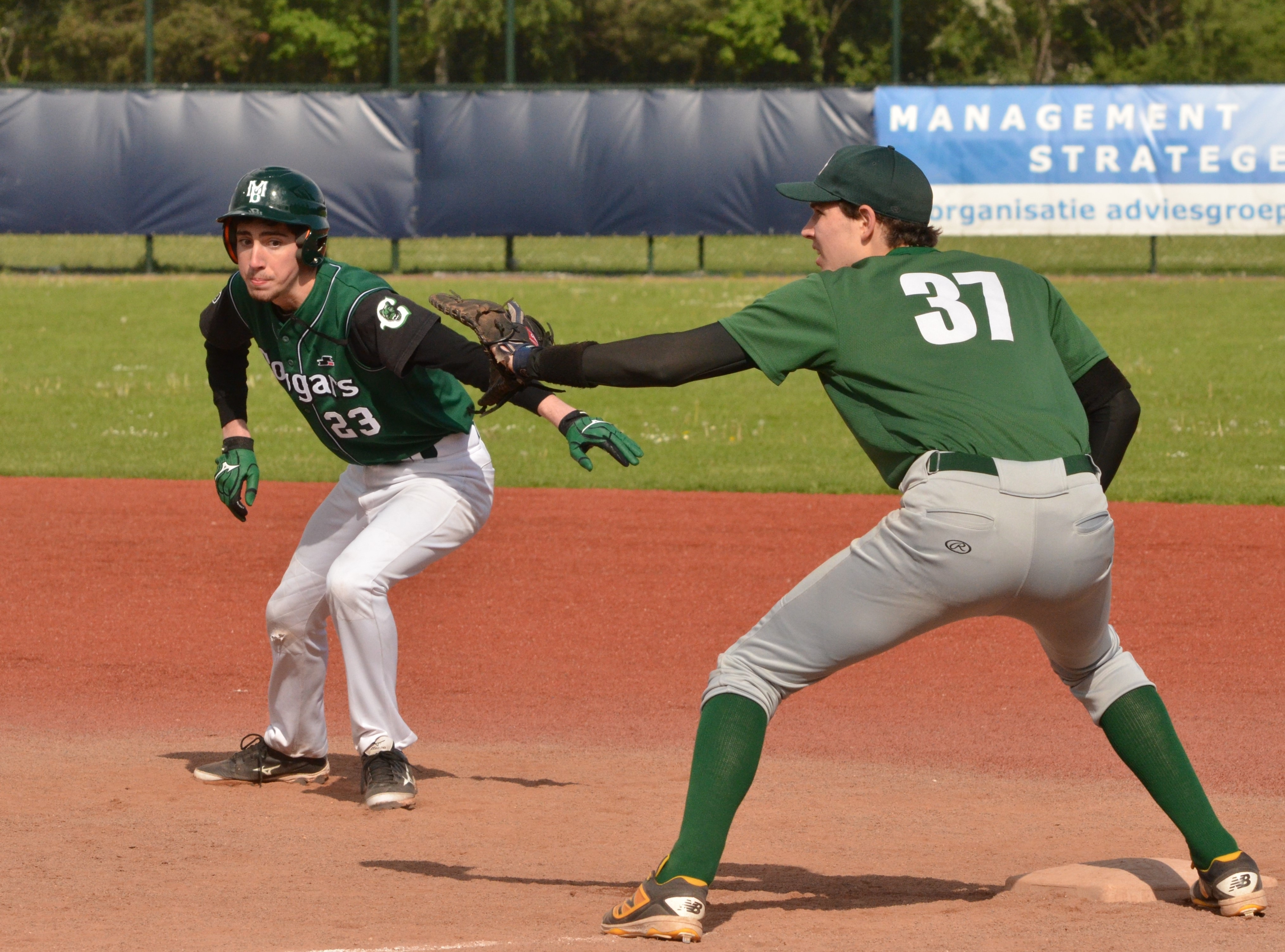 men's green and gray baseball jersey