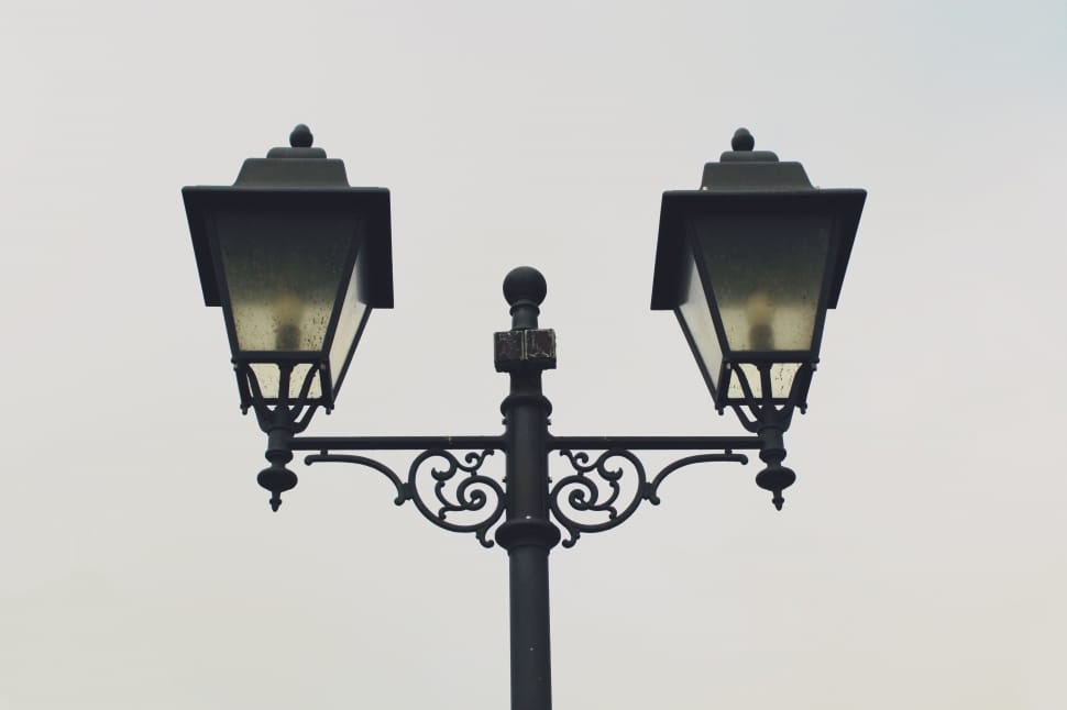 black street post lamp preview