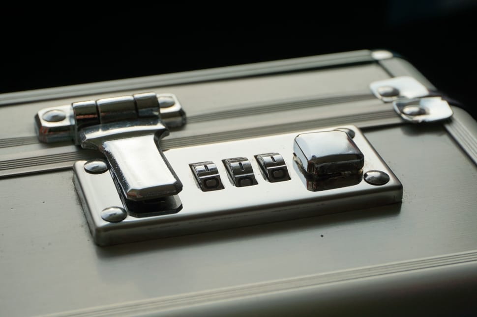 white case part with stainless steel lock preview