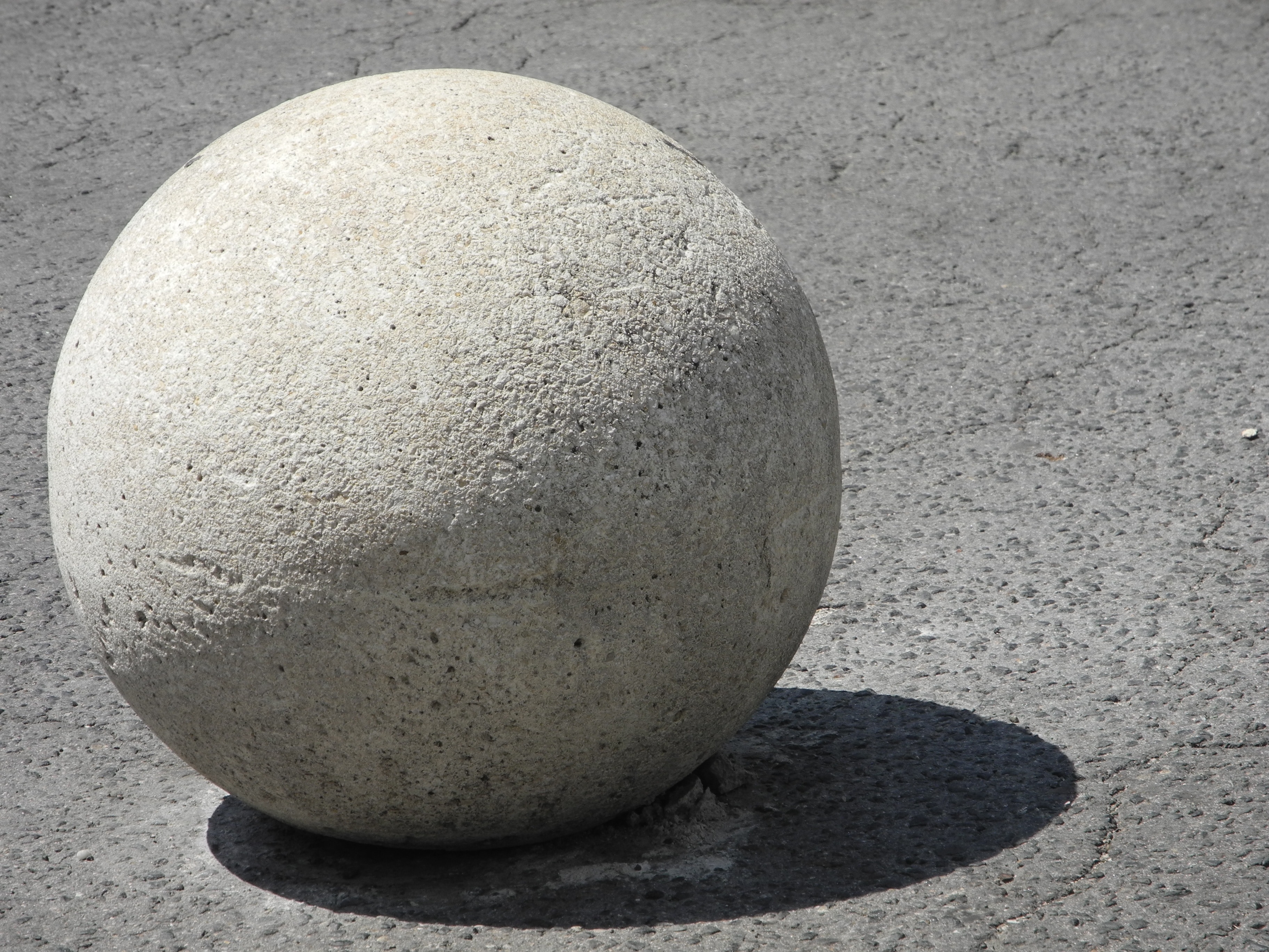 white concrete ball