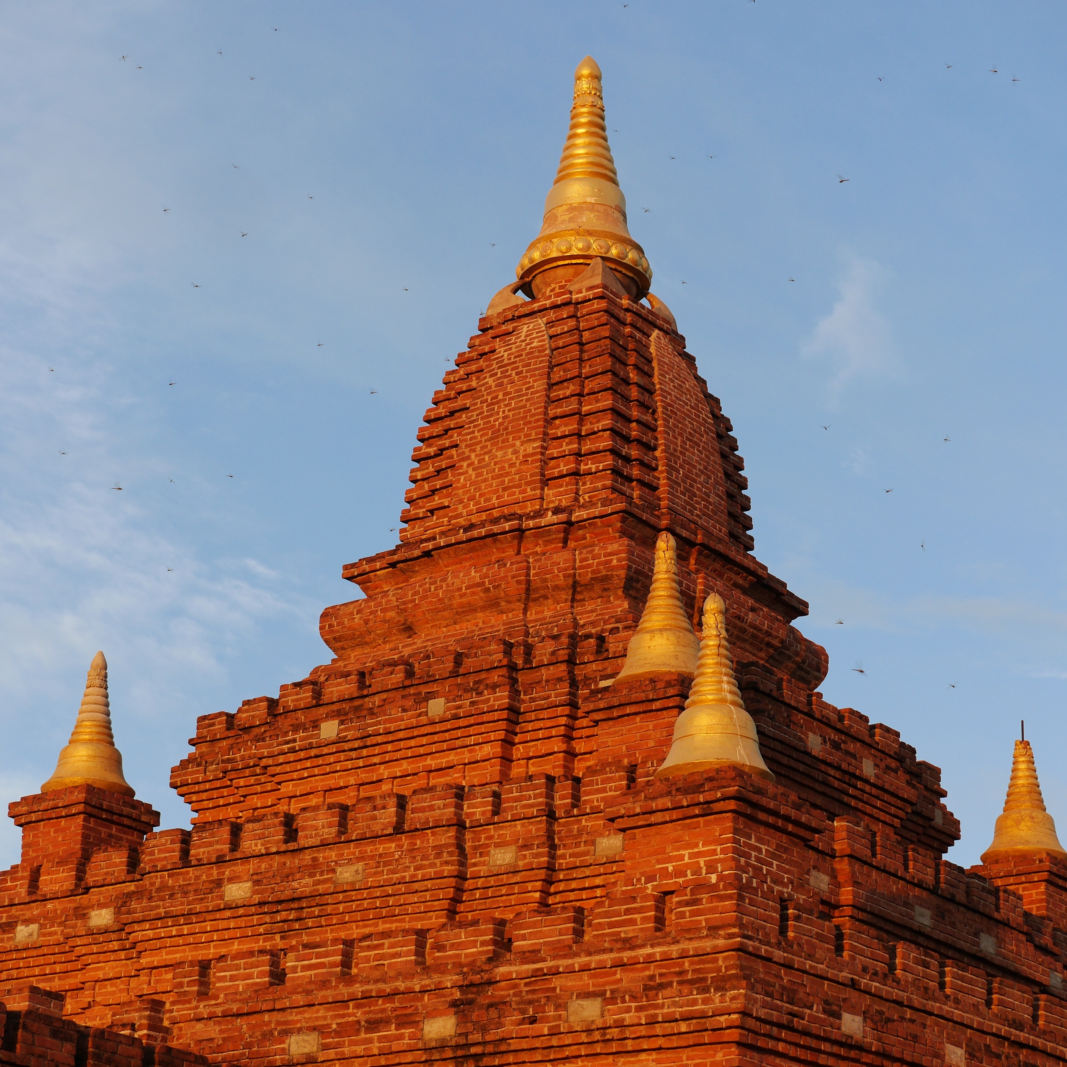 low angle photo of brown bricks temple