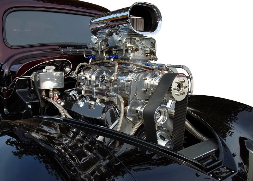 chrome car engine preview