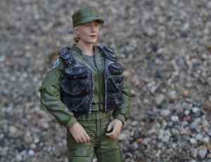 woman soldier plastic figurine thumbnail