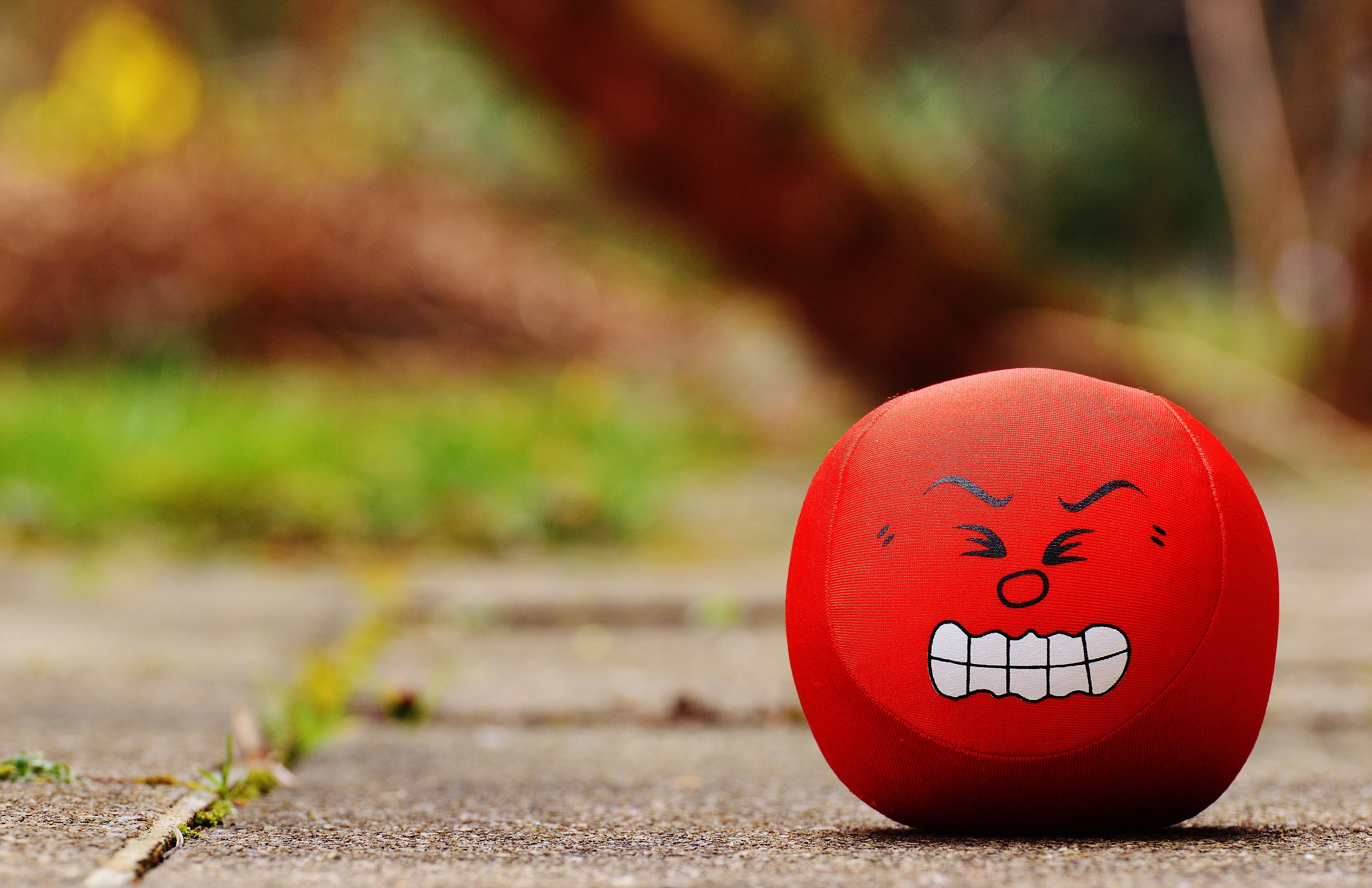 Evil, Funny, Rage, Red, Sour, Smiley, focus on foreground, red