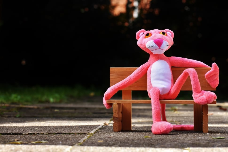 pink panther plush toy preview