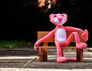 pink panther plush toy thumbnail