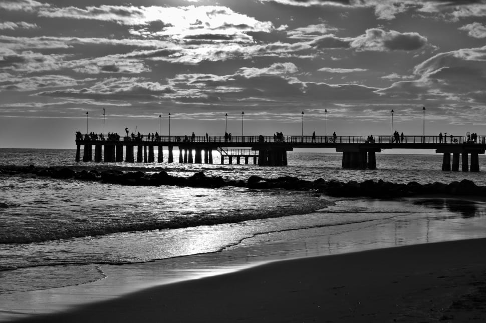 black and white photo of sunset preview