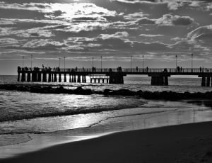 black and white photo of sunset thumbnail