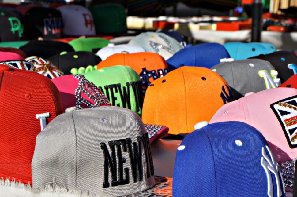 Caps, Objects, Colors, Market, music, drum - percussion instrument preview