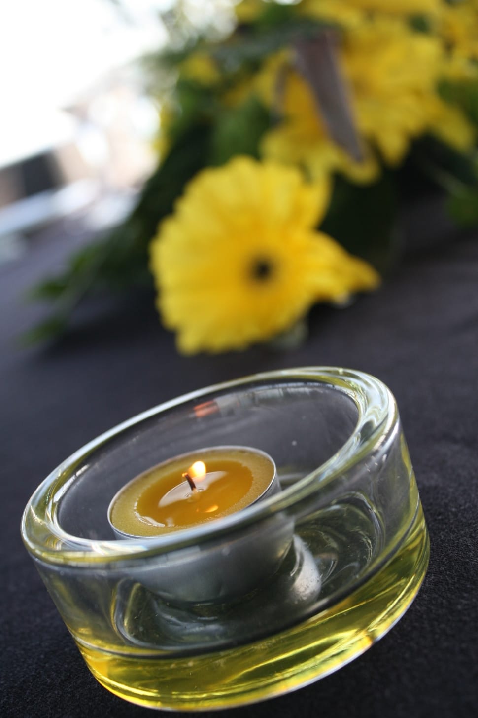 yellow tealight candle preview